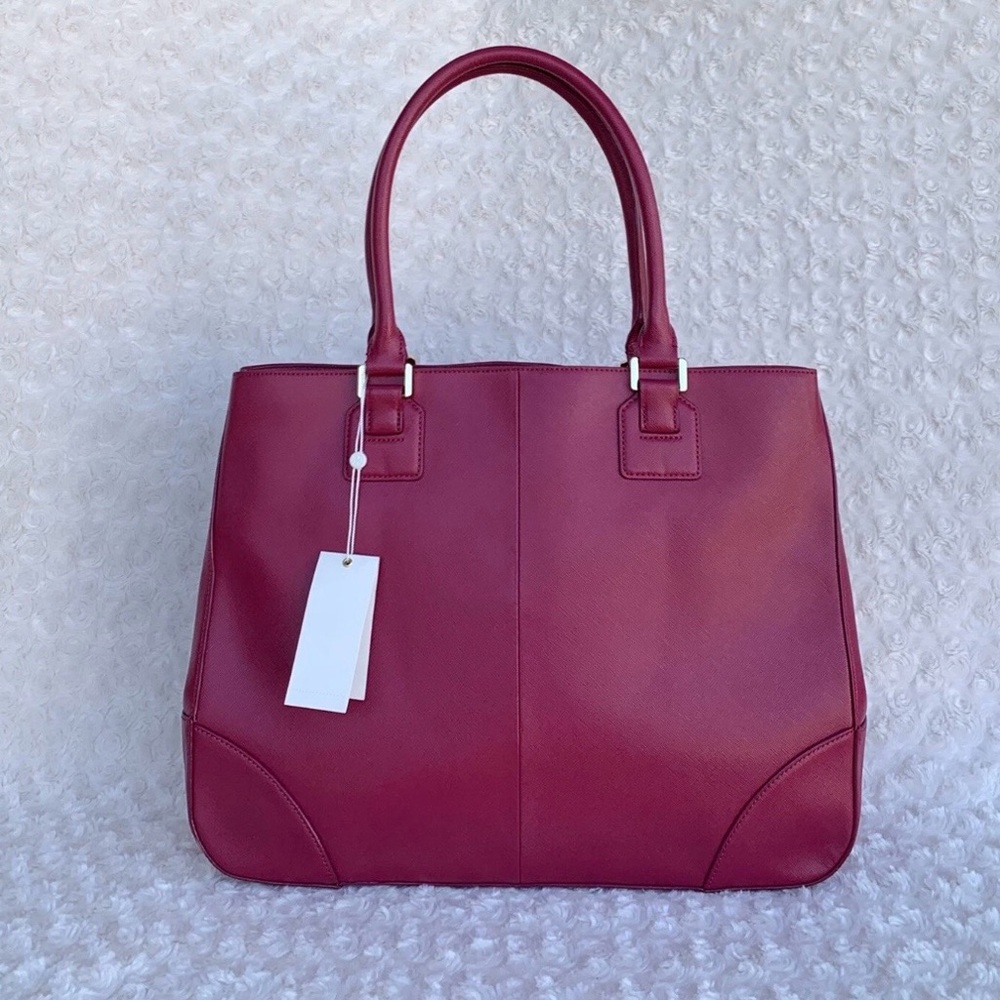 NWT Tory Burch Robinson East West Tote - Raspberry - Picture 2 of 8